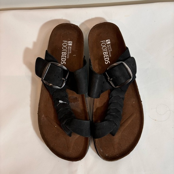 WHITE MOUNTAIN Sz 10 Halftime Braided Tow Wrap Slip On Slides NWOT - Picture 1 of 9